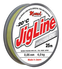 Леска плет.JigLine Winter 0,24мм. 18,0кг. 25м.  -20*С (хаки) 