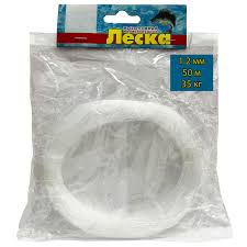 Леска  калиброванная 1,4 мм 50м 45кг.