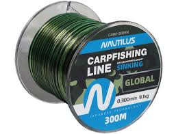 Леска Nautilus Global camogreen 300м 0,300мм  (9,1кг) 