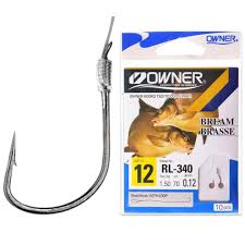 Крючки с поводк.с петлей Owner  RL-340-6 Bream Brasse (0,20мм/3,7кг/70см) (уп.10шт)
