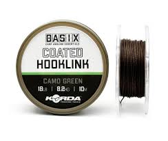 Поводк.материал Korda Basix Braided Hookink  18lb  10м. 8,2кг. Camo Green  