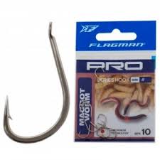 Крючки с поводк. Flagman Pro PRBWMN_14N Maggot Worm Hooks (№14/90м/0,14мм)(уп.7шт)