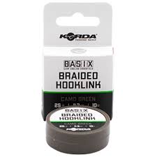 Поводк.материал Korda Basix Braided Hookink  25lb  10м. 11,3кг. Camo Green 