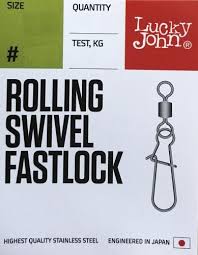 Вертлюг с застежкой LJ 5101-12 Pro Series Rolling Swivel Fastlock (уп.10шт/9кг)