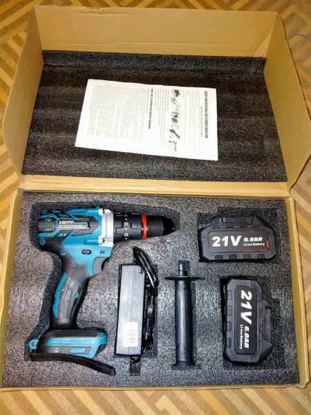 Шуруповерт Ludyvi 120H/m  6,0Ah  21V  2аккум. (коробка)